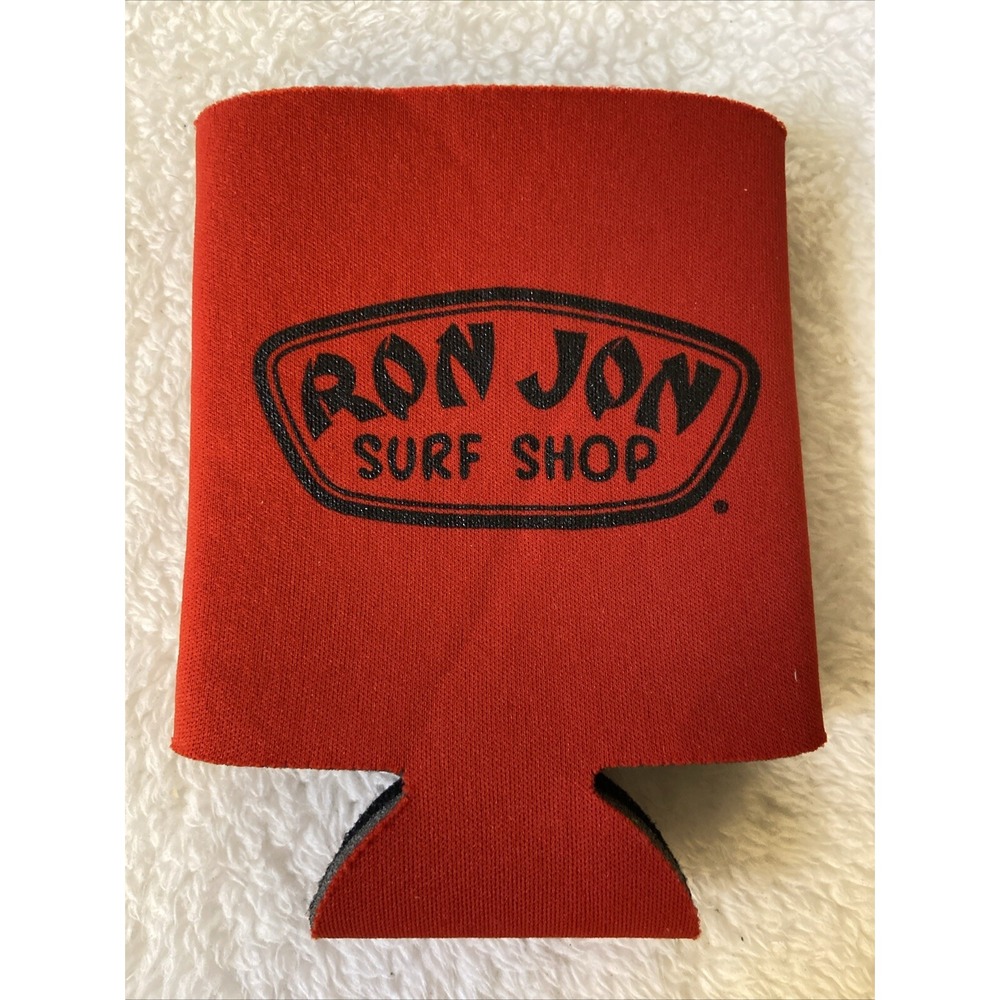 Ron Jon Surf Shop Koozie‎ Beer Soda Can Bottle Red Coozies Drinks